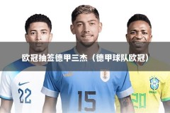 欧冠抽签德甲三杰（德甲球队欧冠）