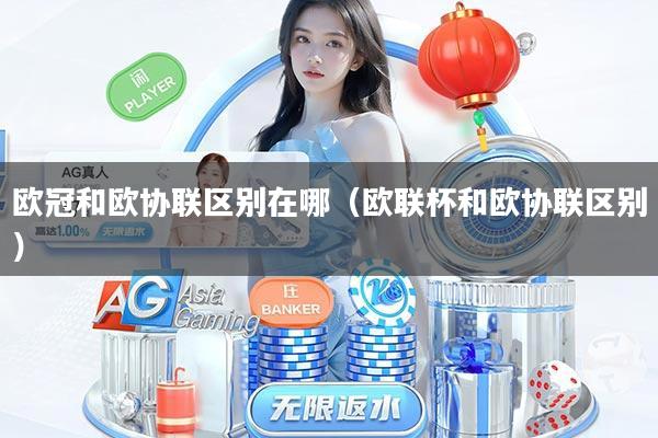 欧冠和欧协联区别在哪(欧联杯和欧协联区别)